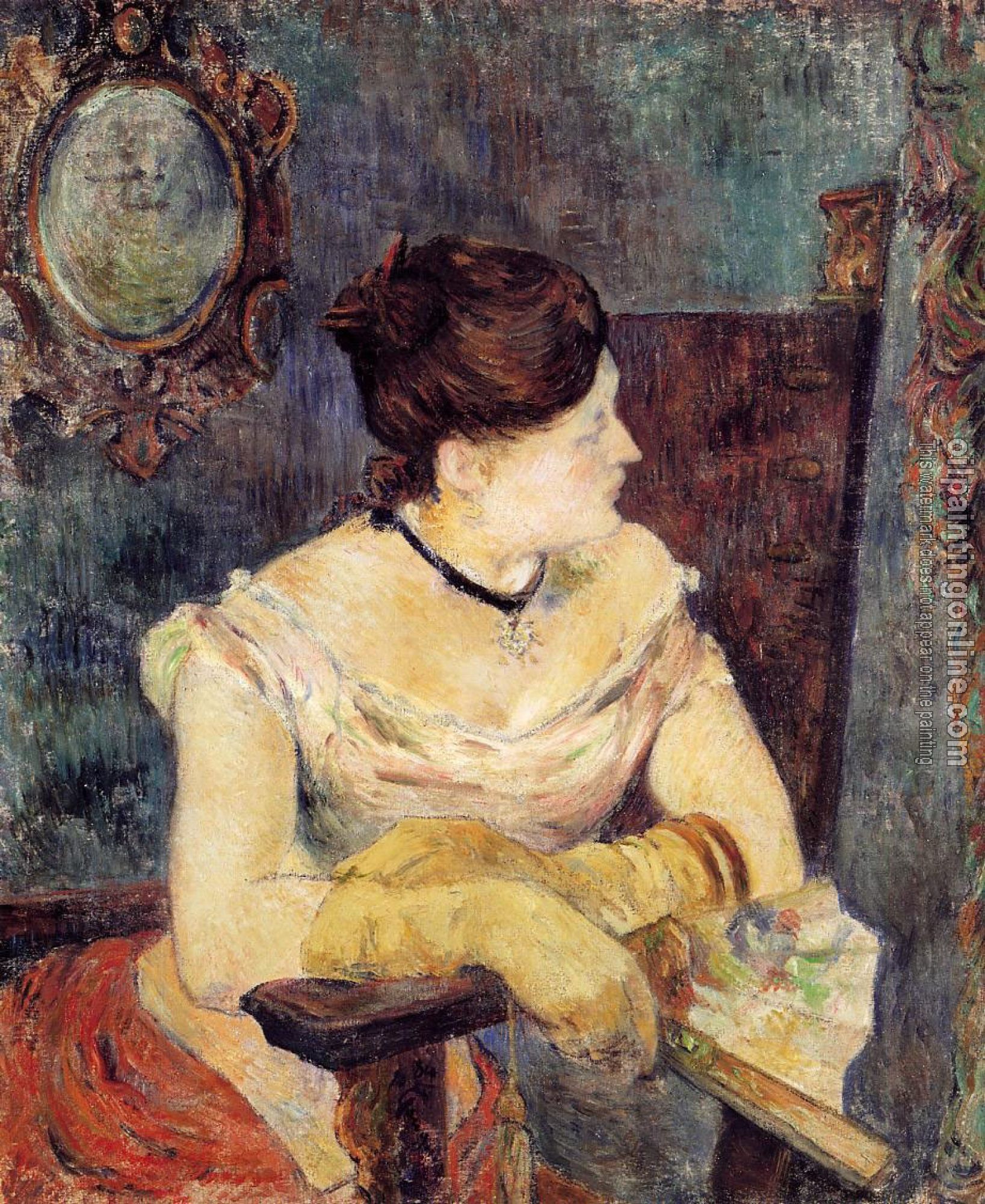 Gauguin, Paul - Madame Mette Gauguin in an Evening Dress